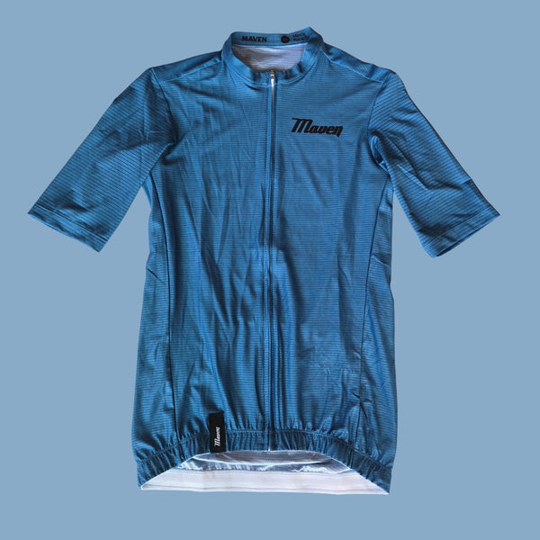 NEW Solid Ocean Blue Men's Race Cut Jersey