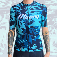 Teal Tie-dye Women's Race Cut Jersey