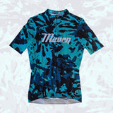 Teal Tie-dye Women's Race Cut Jersey