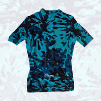 Teal Tie-dye Women's Race Cut Jersey