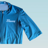 Teal Grey Fade Men's Race Cut Jersey