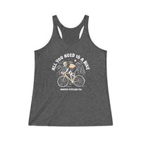 All You Need Women's Tri-Blend Racerback Tank